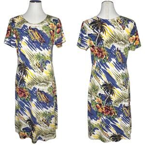 Hilo Hattie Hawaiian Short Sleeve Dress size Large